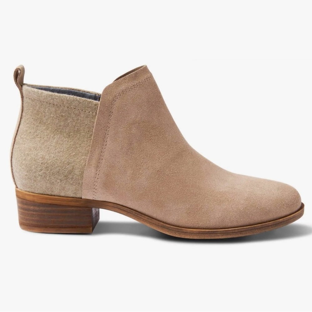Toms Tan Suede Ankle Boots